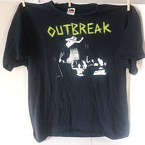 OUTBREAK Boston Hardcore Band XL T-Shirt HC Punk Bridge 9 Extra Large Tee